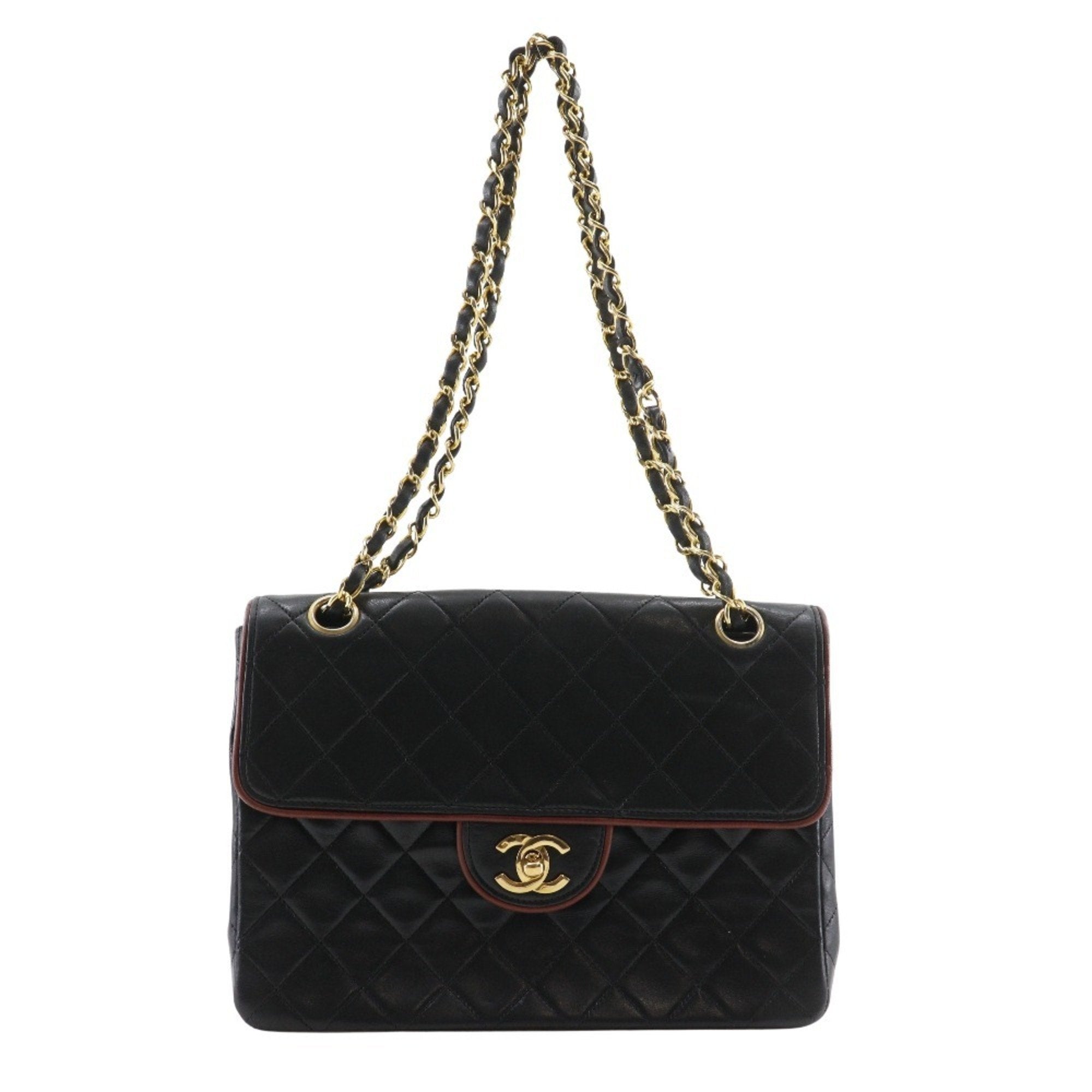 Vintage CC Chain Flap Bag Quilted Lambskin Medium