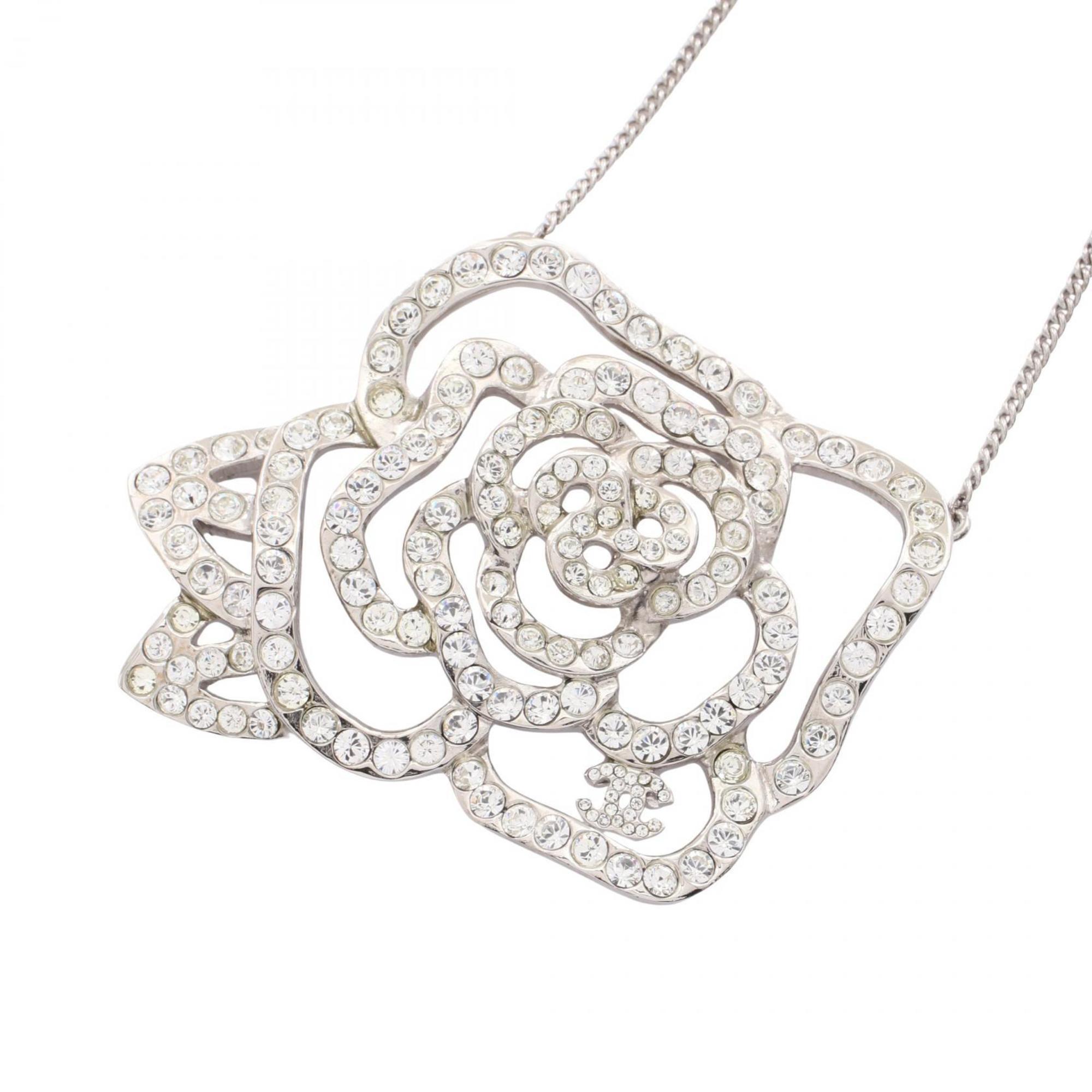 CC Logo Pendant Necklace Sterling Silver