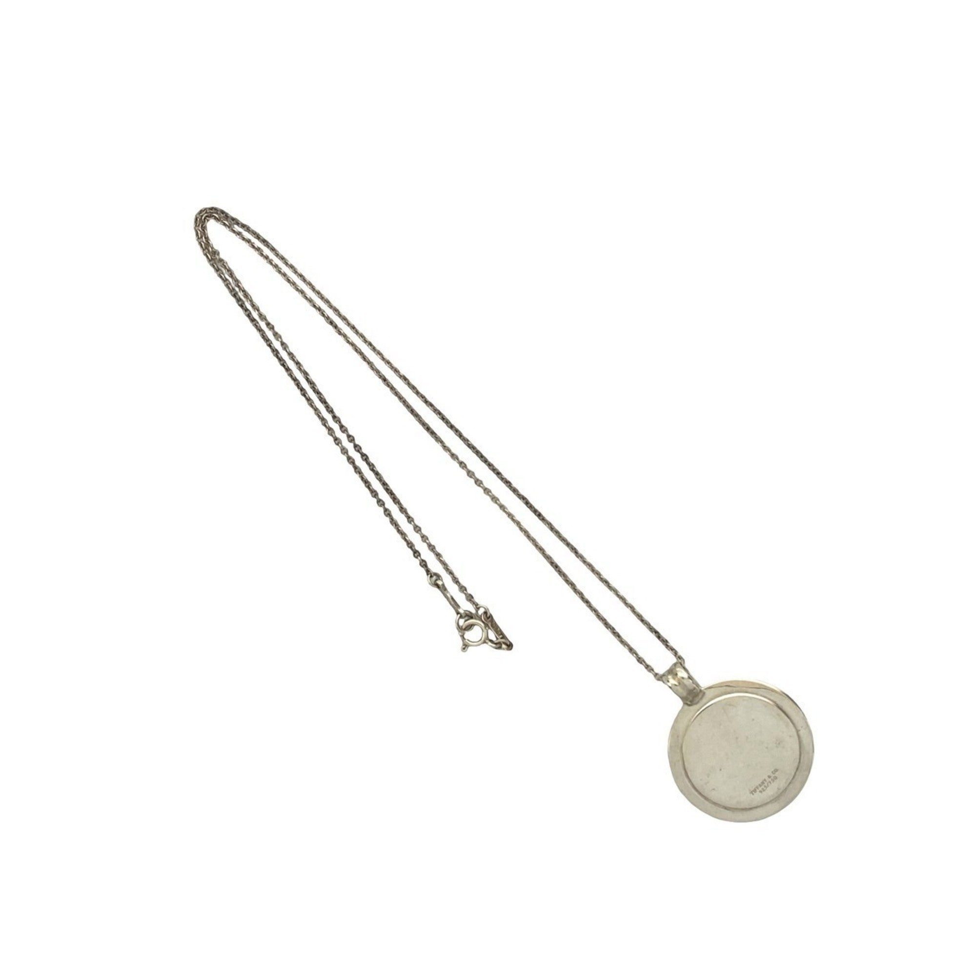 Coin Pendant Necklace 18K Gold and Sterling Silver