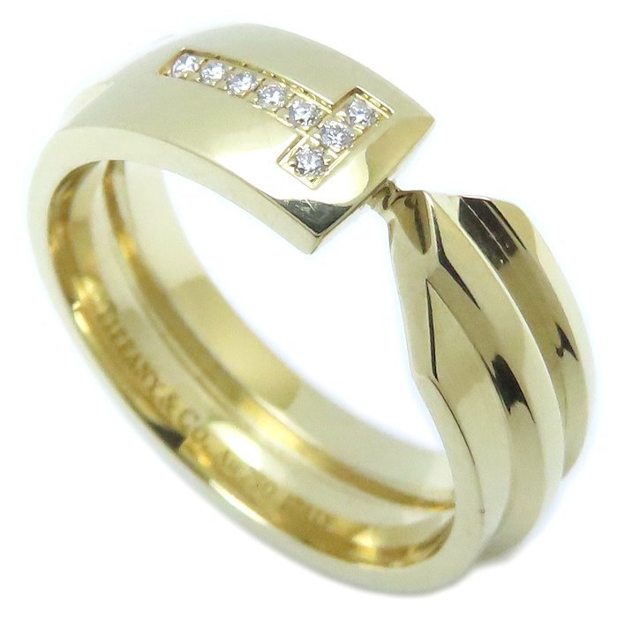 Band Ring 18K Yellow Gold with Diamond