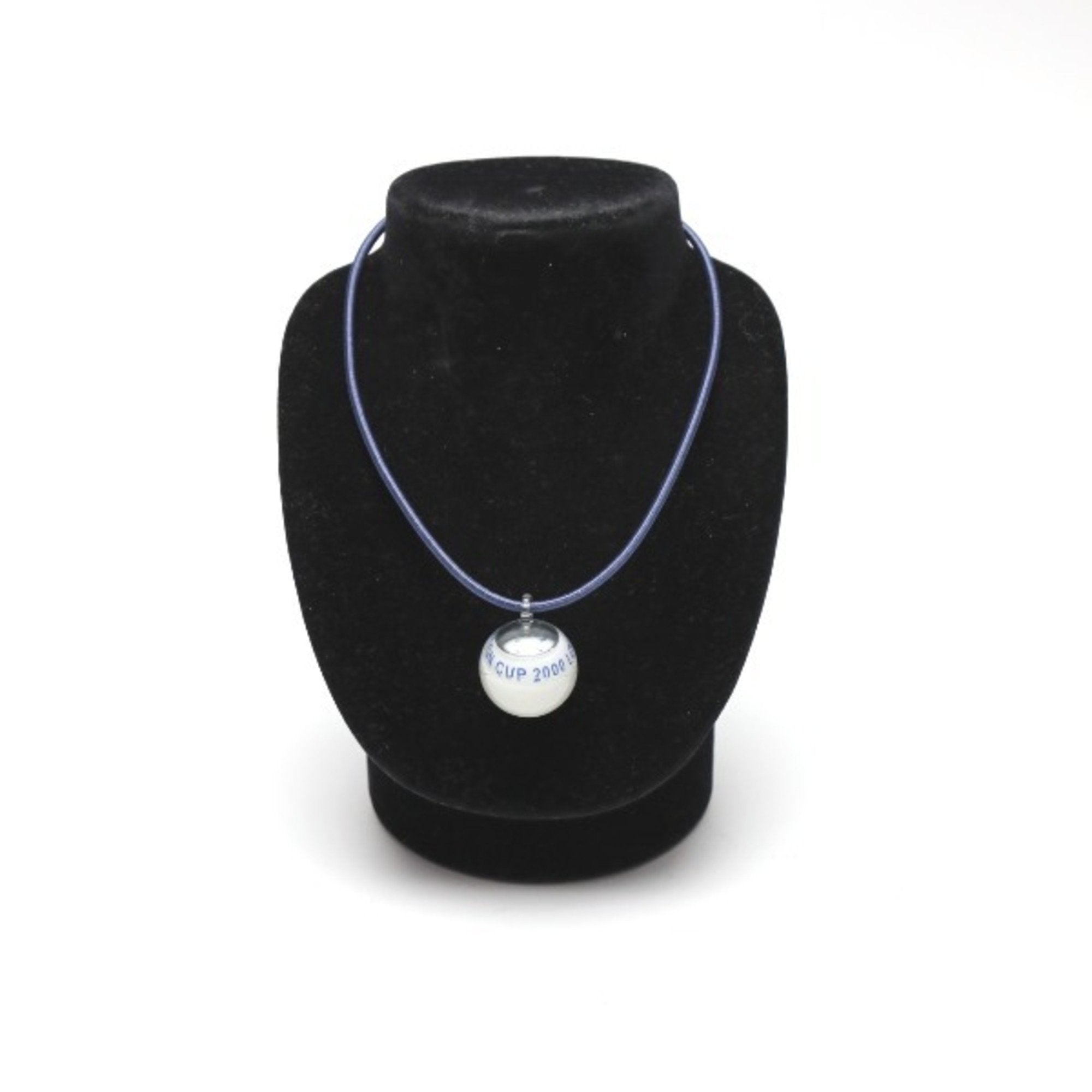 Compass Pendant Necklace Blue