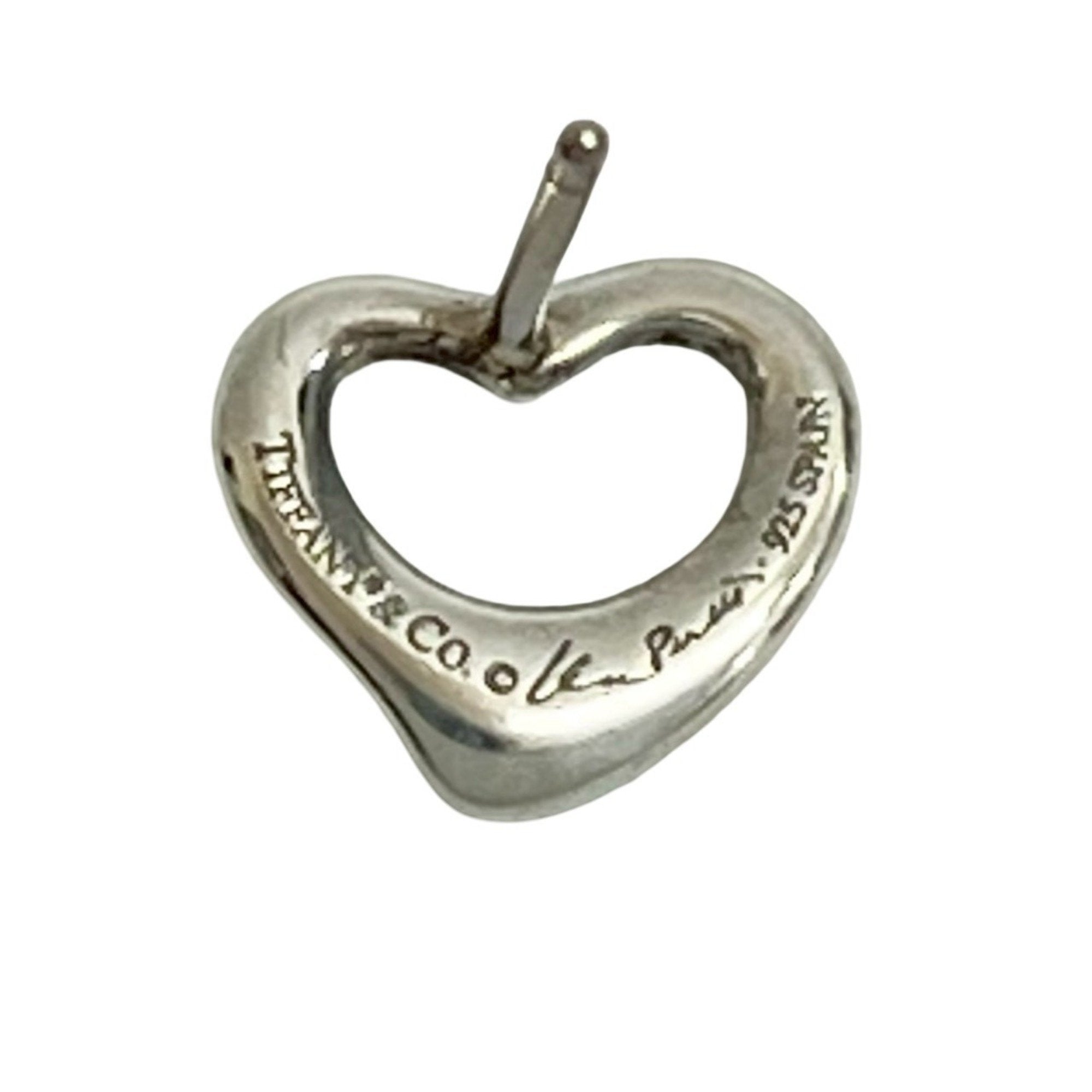 Open Heart Earrings Sterling Silver 10mm Sterling Silver