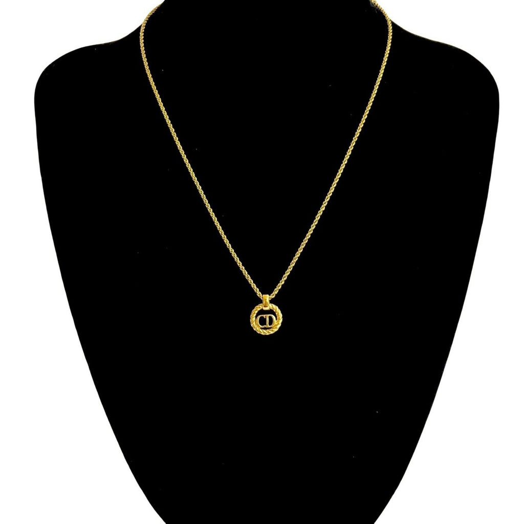 CD Pendant Necklace Gold