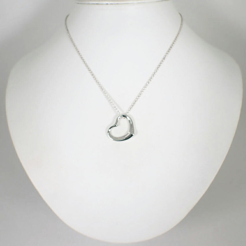 Heart Pendant Necklace Sterling Silver