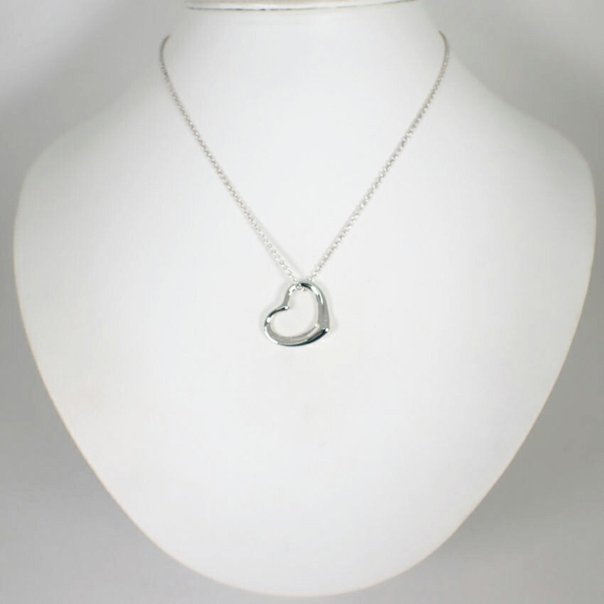 Heart Pendant Necklace Sterling Silver