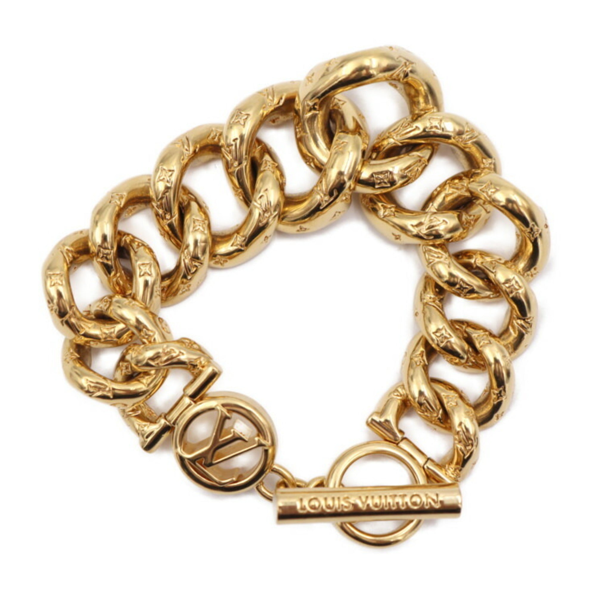 Monogram Bracelet Metal Gold