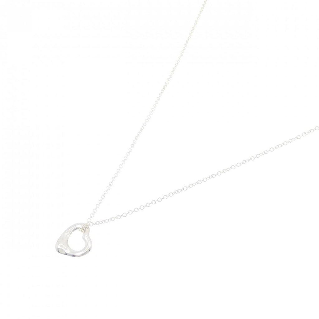 Open Heart Pendant Necklace Sterling Silver 10.5mm