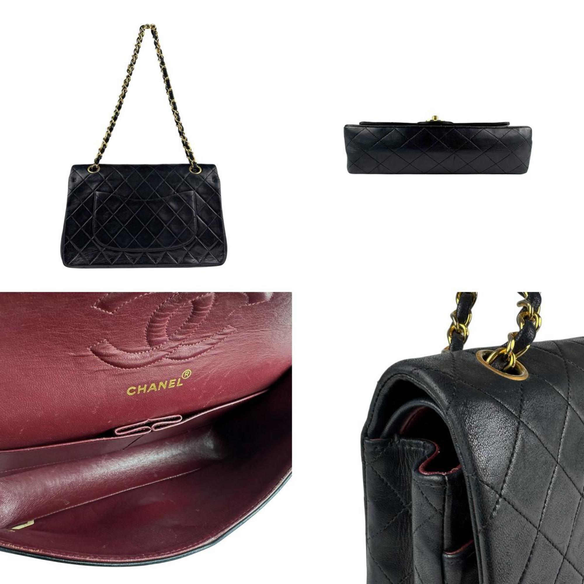 Vintage Classic Double Flap Bag Quilted Lambskin Medium