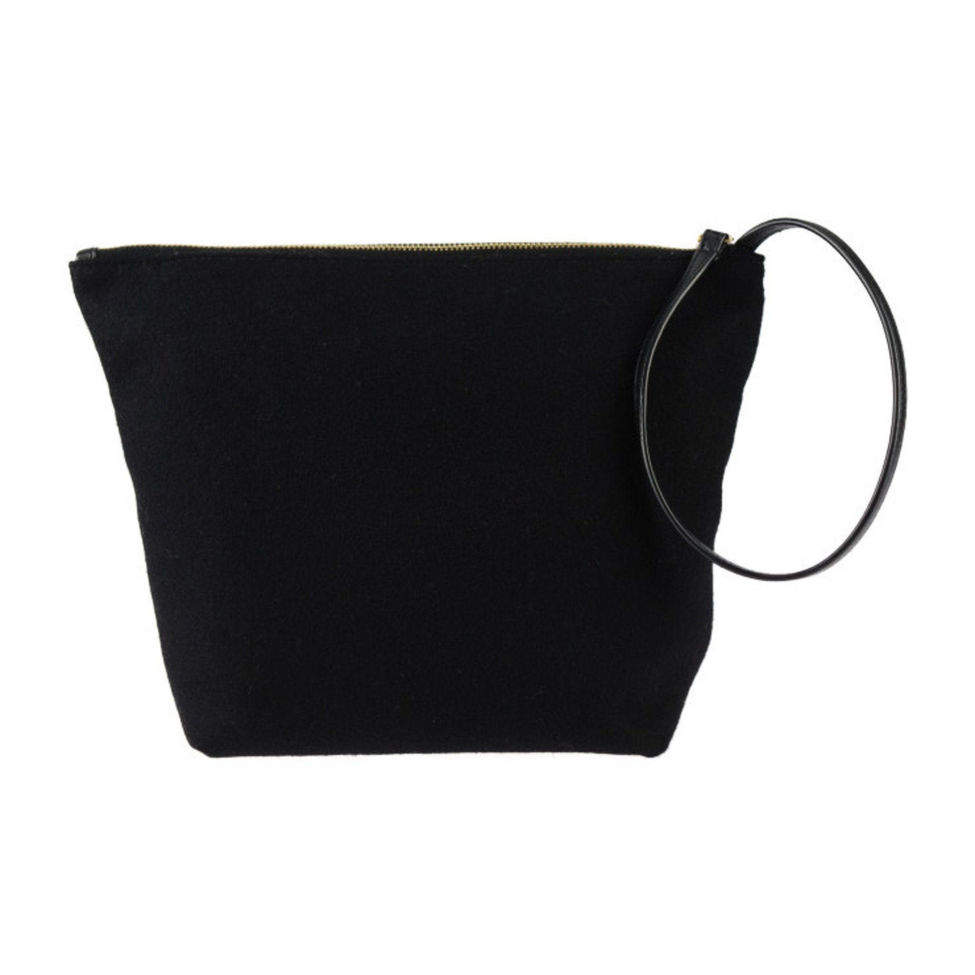 Rive Gauche Drawstring Bucket Bag Embroidered Wool
