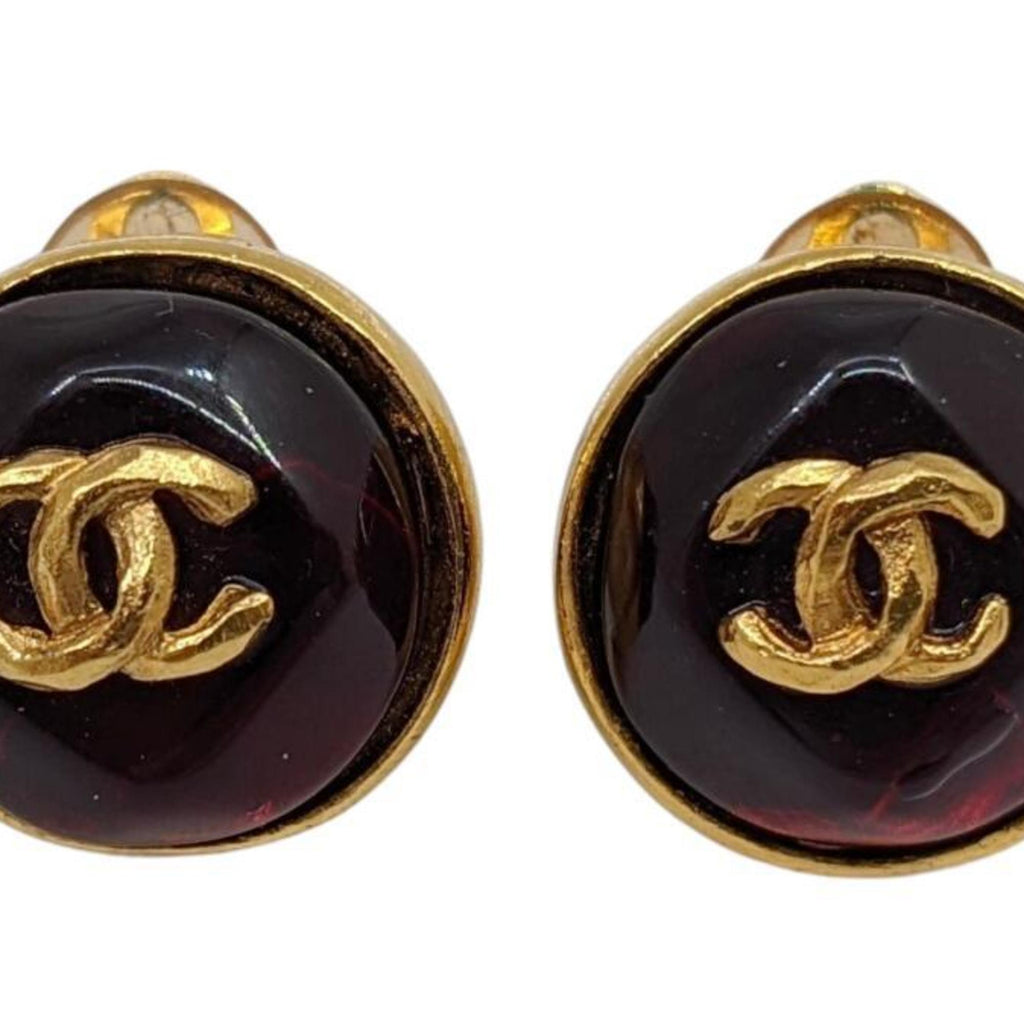 Clip-On Earrings Clip-On Gold-Tone Metal