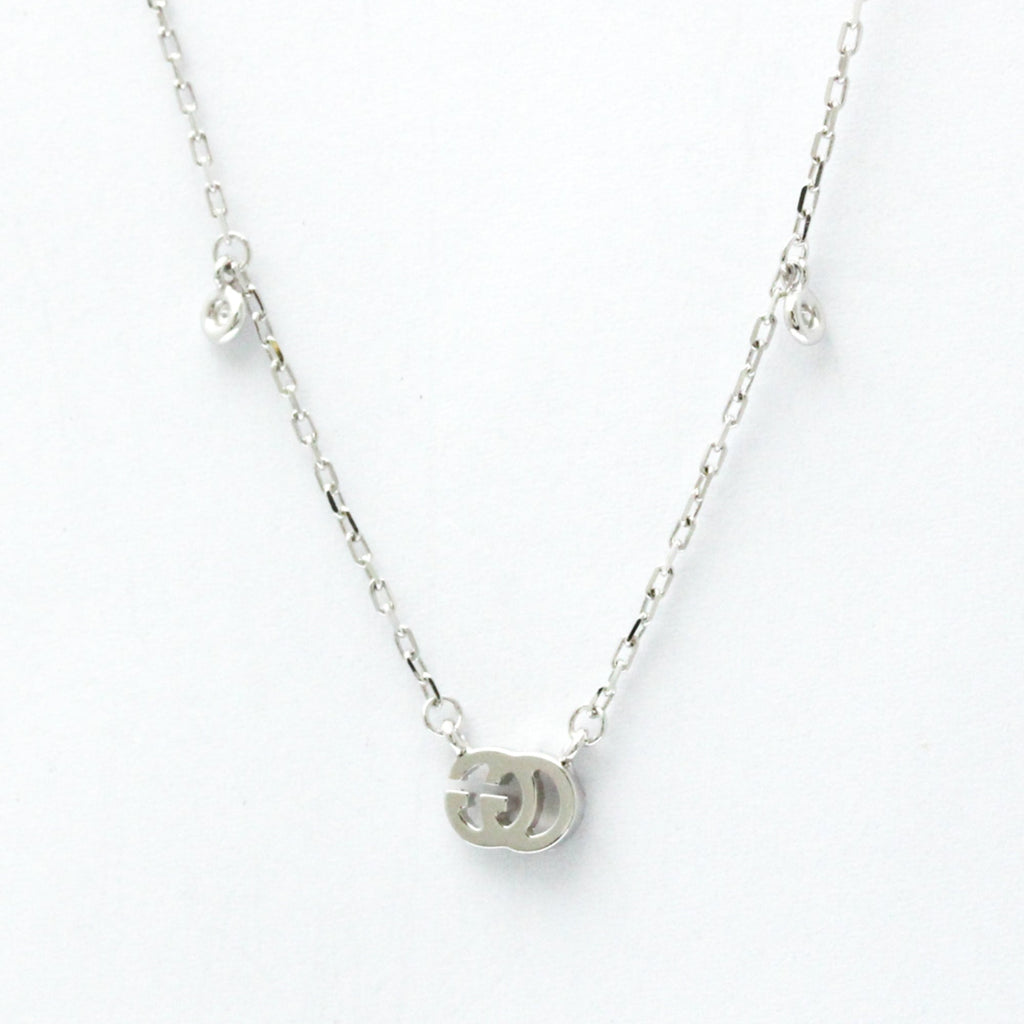 GG Running Pendant Necklace 18K White Gold with Diamond