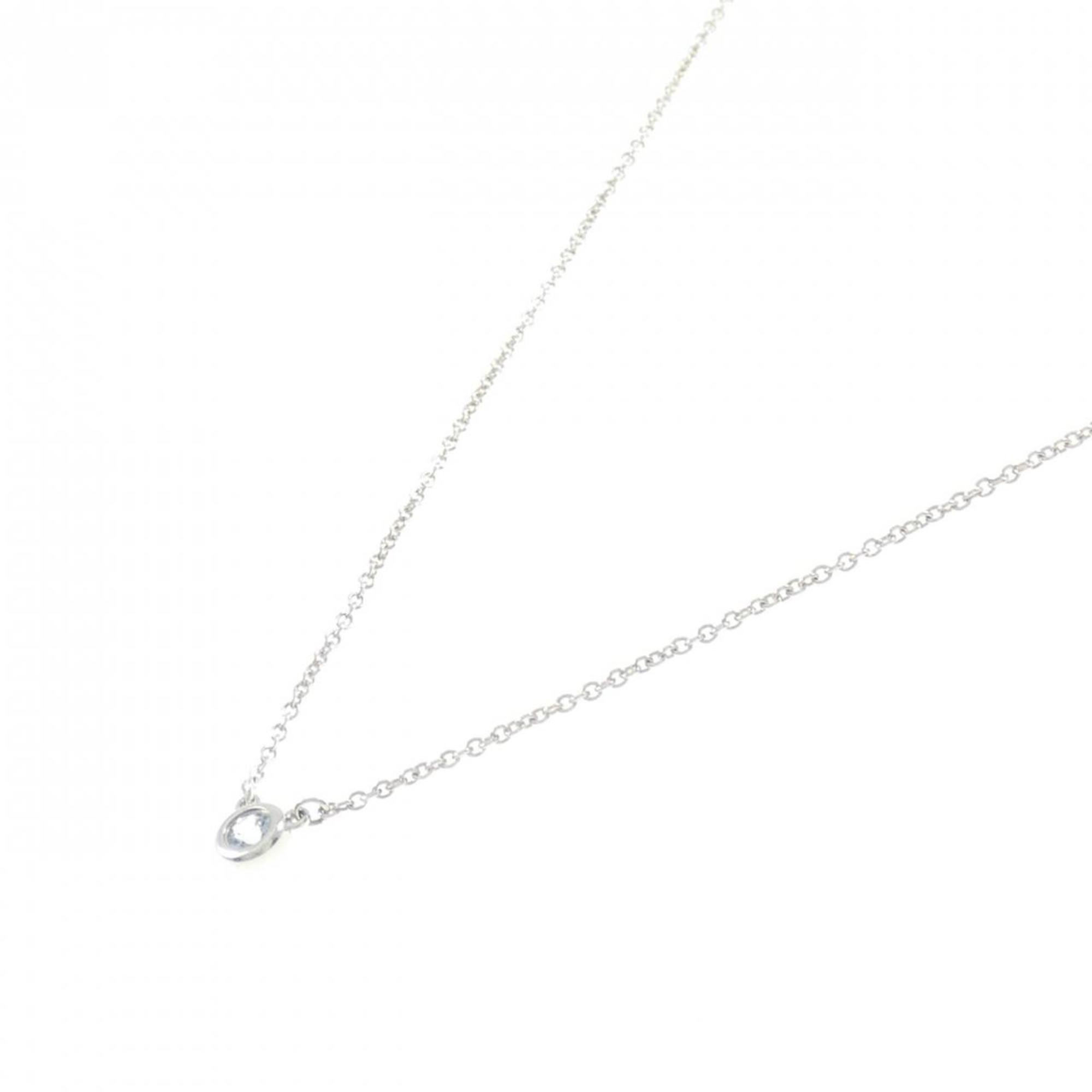 Elsa Peretti Diamonds By The Yard Pendant Necklace Sterling Silver