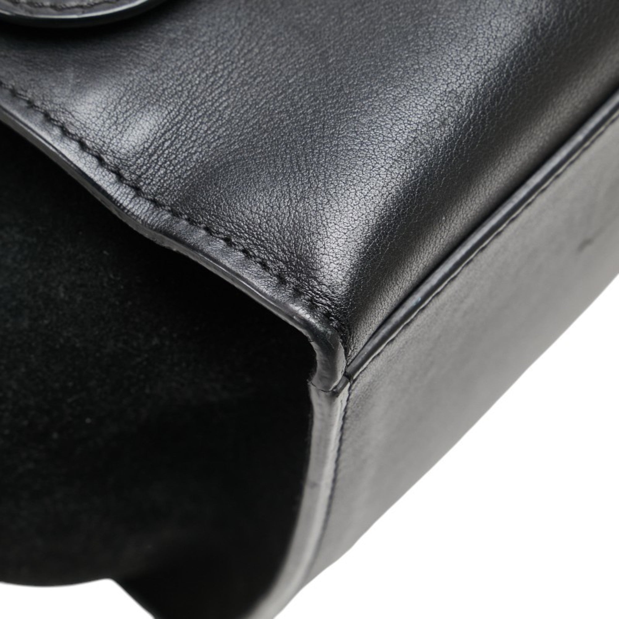 Trapeze Bag Crocodile Embossed Leather Large