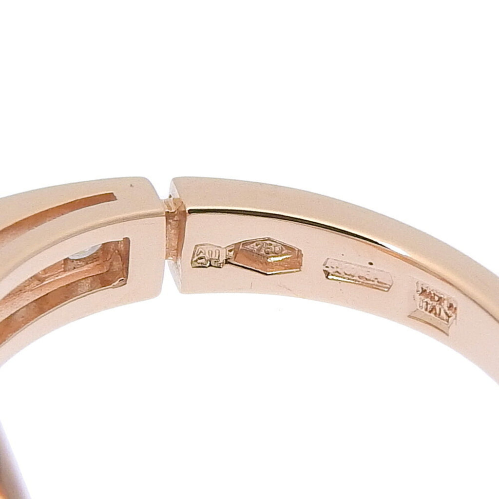 Band Ring 18K Rose Gold with Diamonds