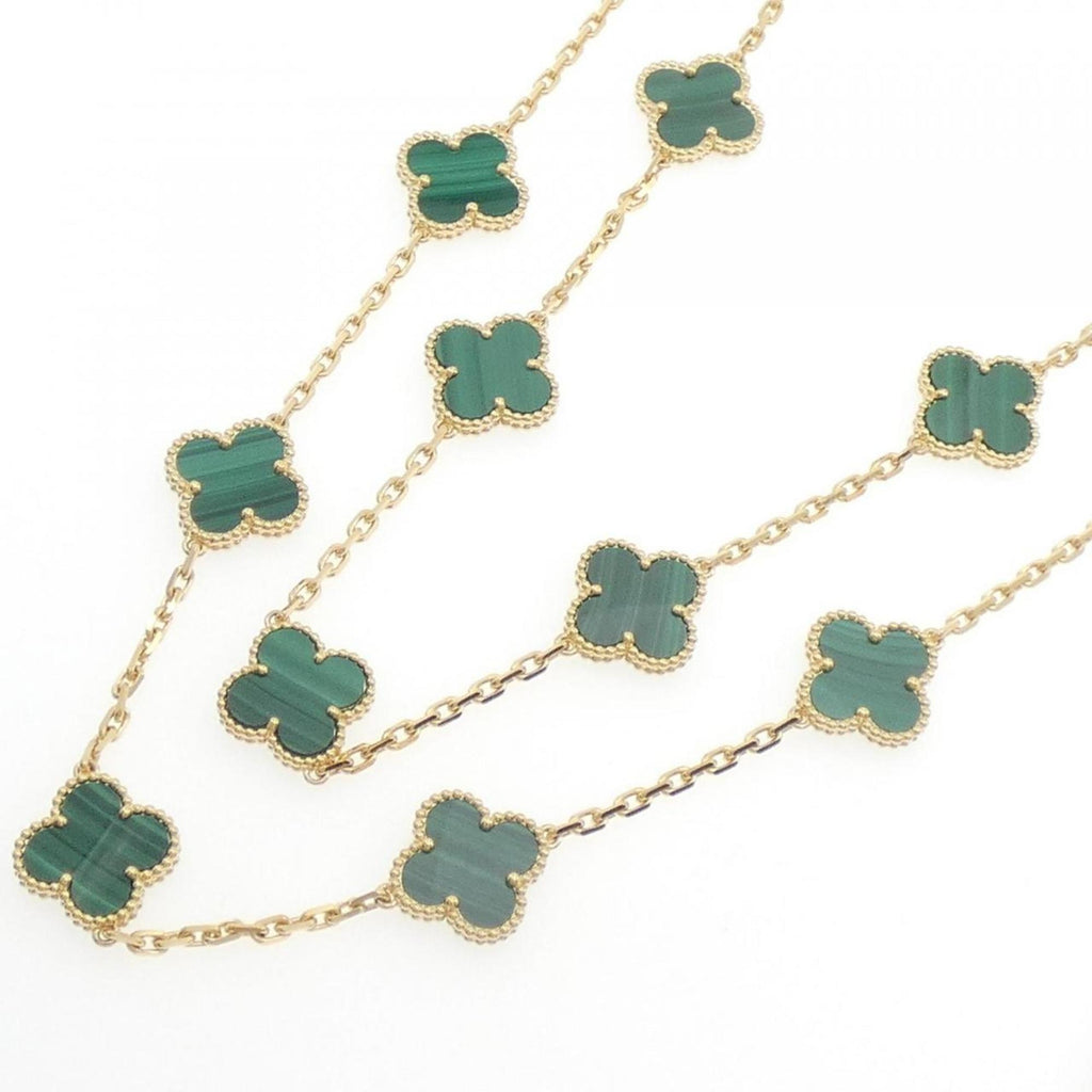 Vintage Alhambra Pendant Necklace 18K Yellow Gold