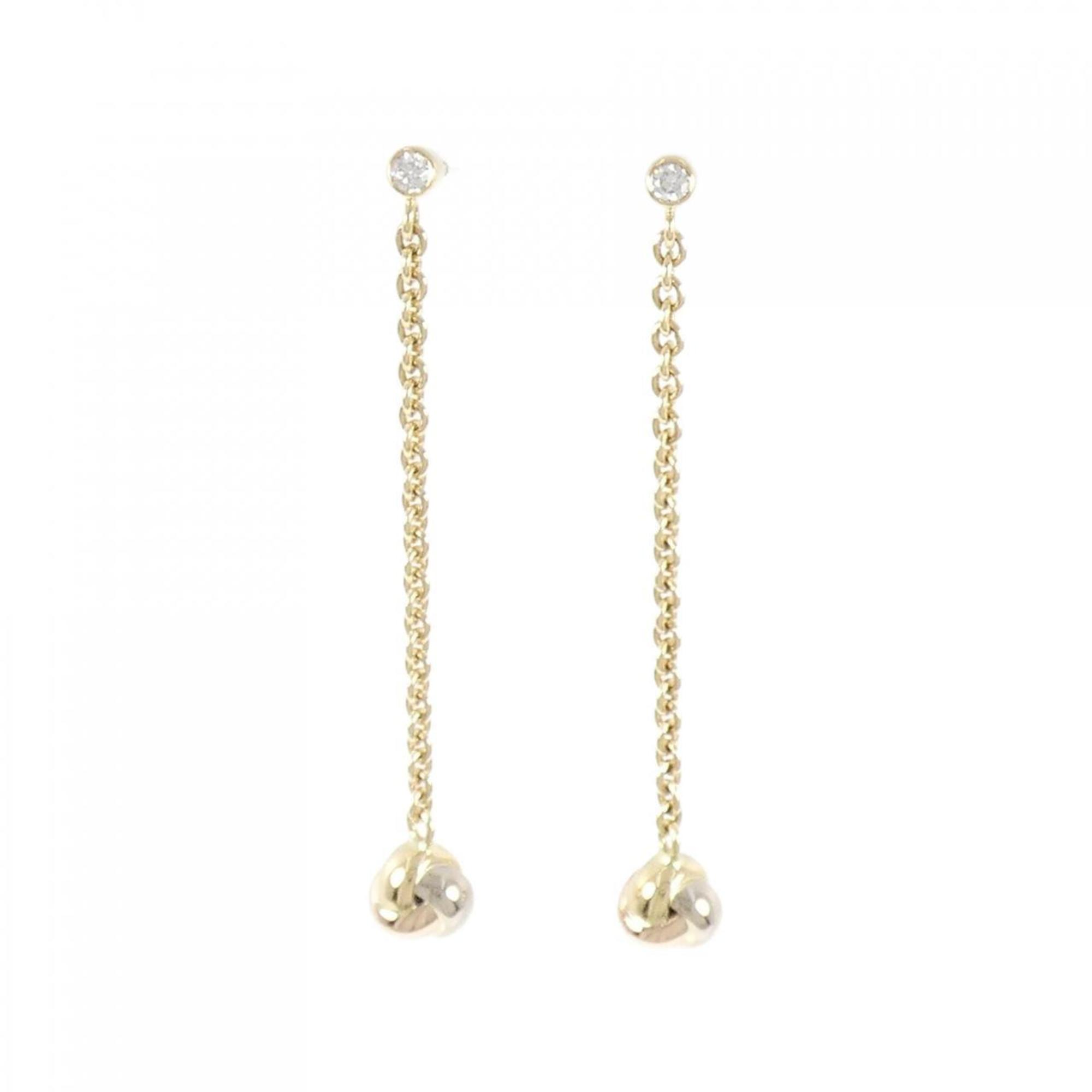 Trinity Earrings 18K Tricolor Gold