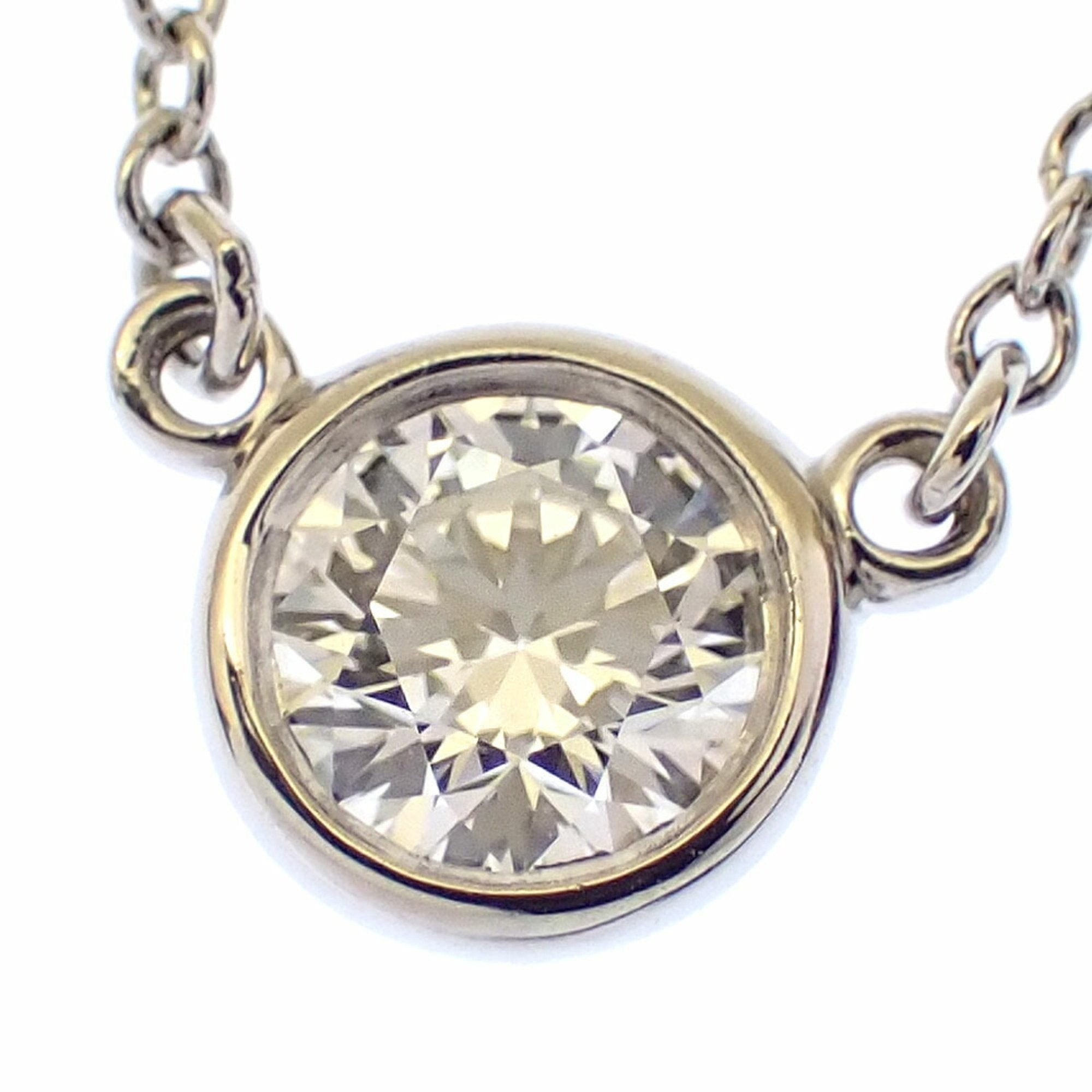 Elsa Peretti Diamonds By The Yard Pendant Necklace Platinum and Diamond