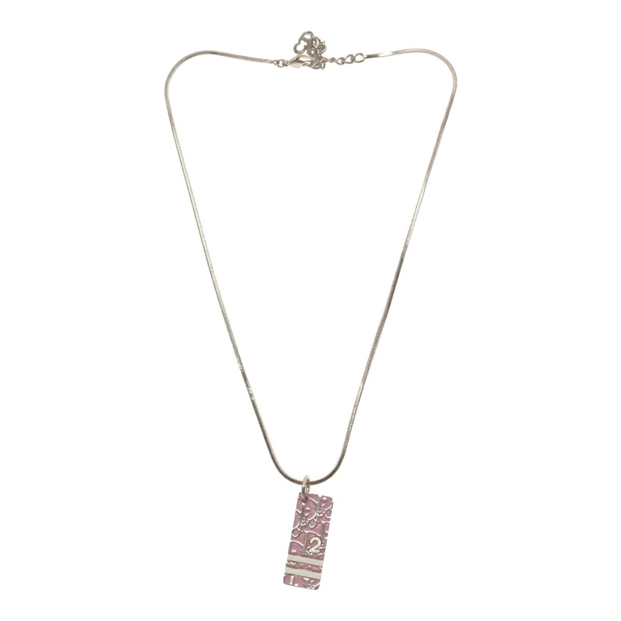 Trotter Pendant Necklace Pink and Silver
