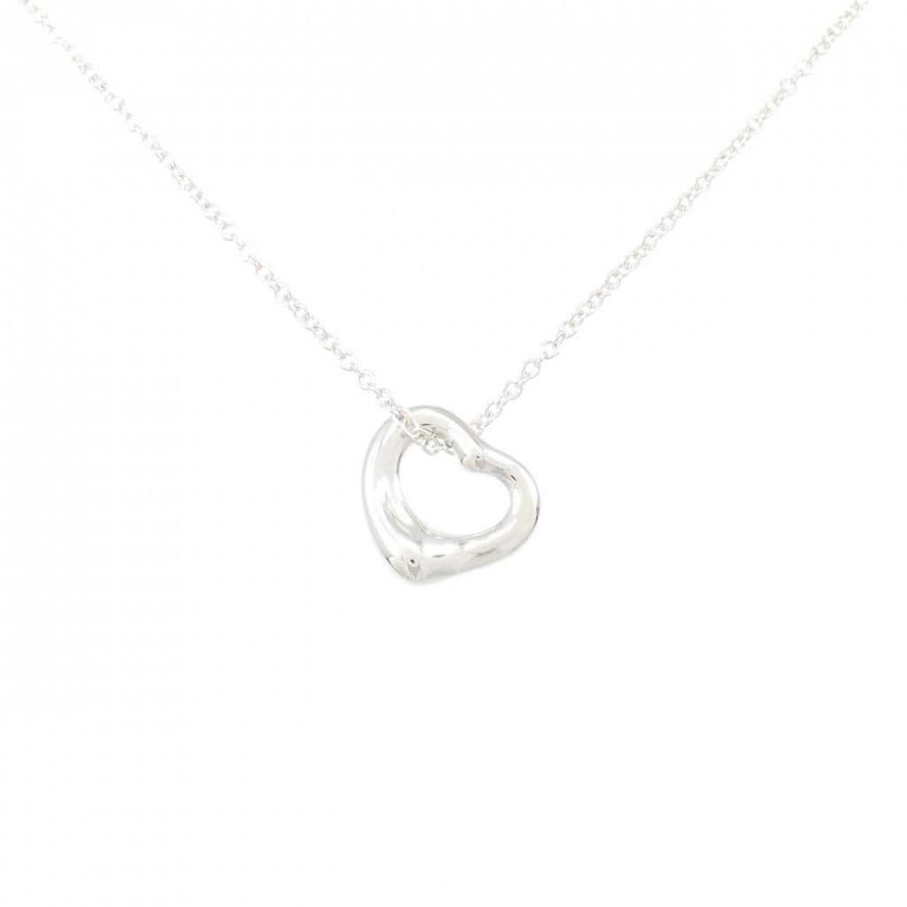 Open Heart Pendant Necklace Sterling Silver 11.1mm