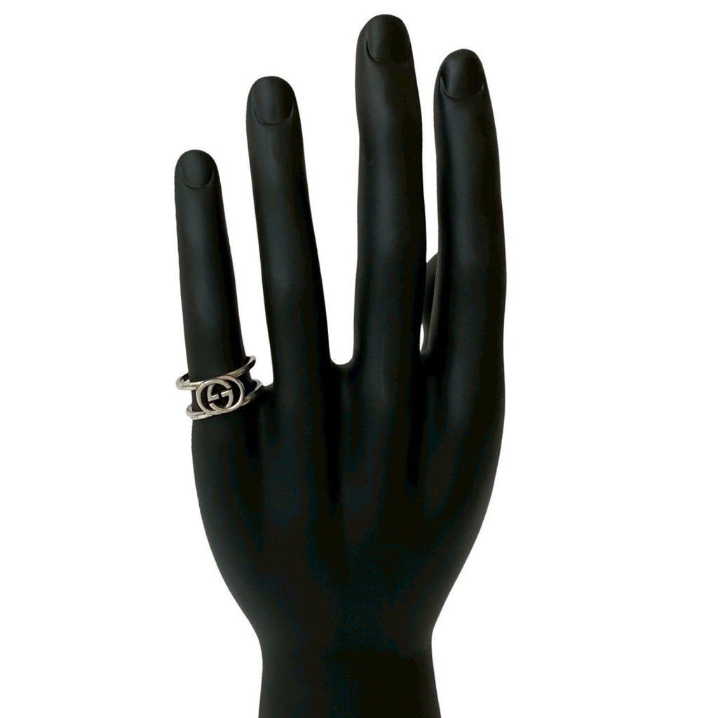 Interlocking G Ring Sterling Silver