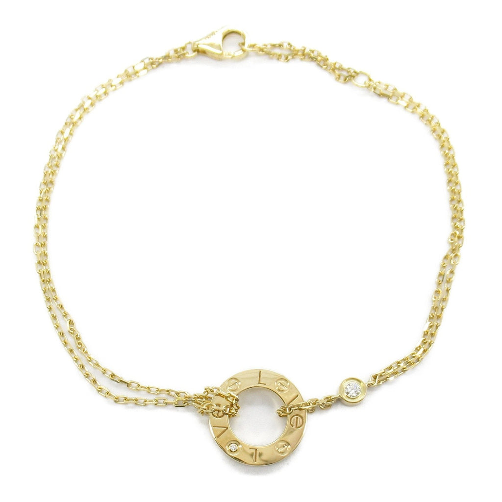 Love Circle Bracelet 18K Yellow Gold with Diamond