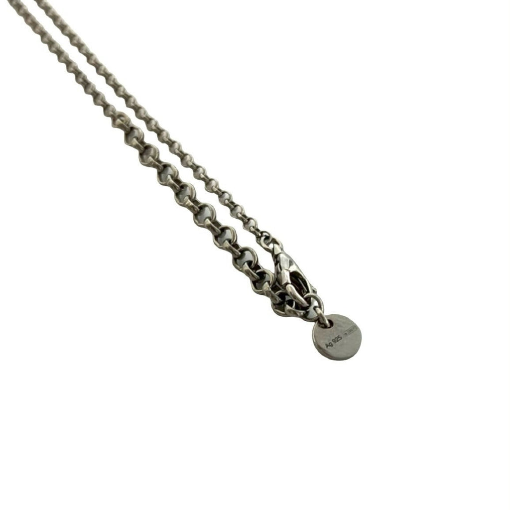 Anger Forest Rabbit Head Pendant Necklace Sterling Silver