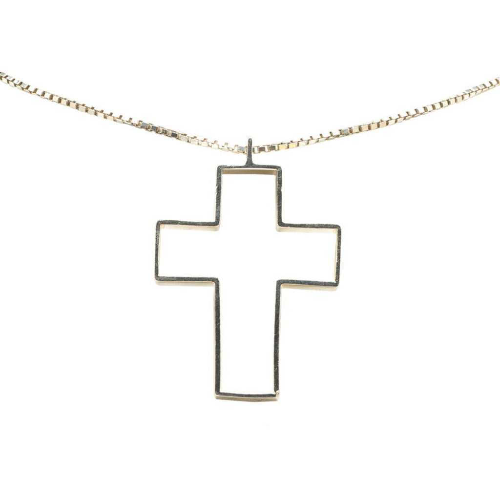 Cross Pendant Necklace Sterling Silver
