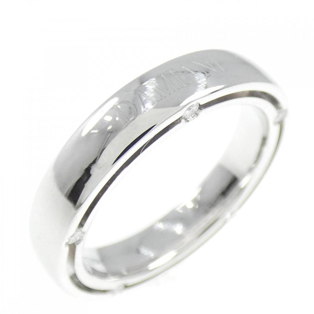 D Side Ring 18K White Gold