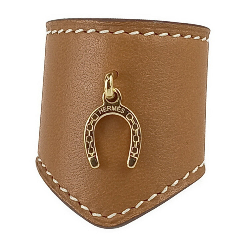 Scarf Ring Agneau Milo Brown