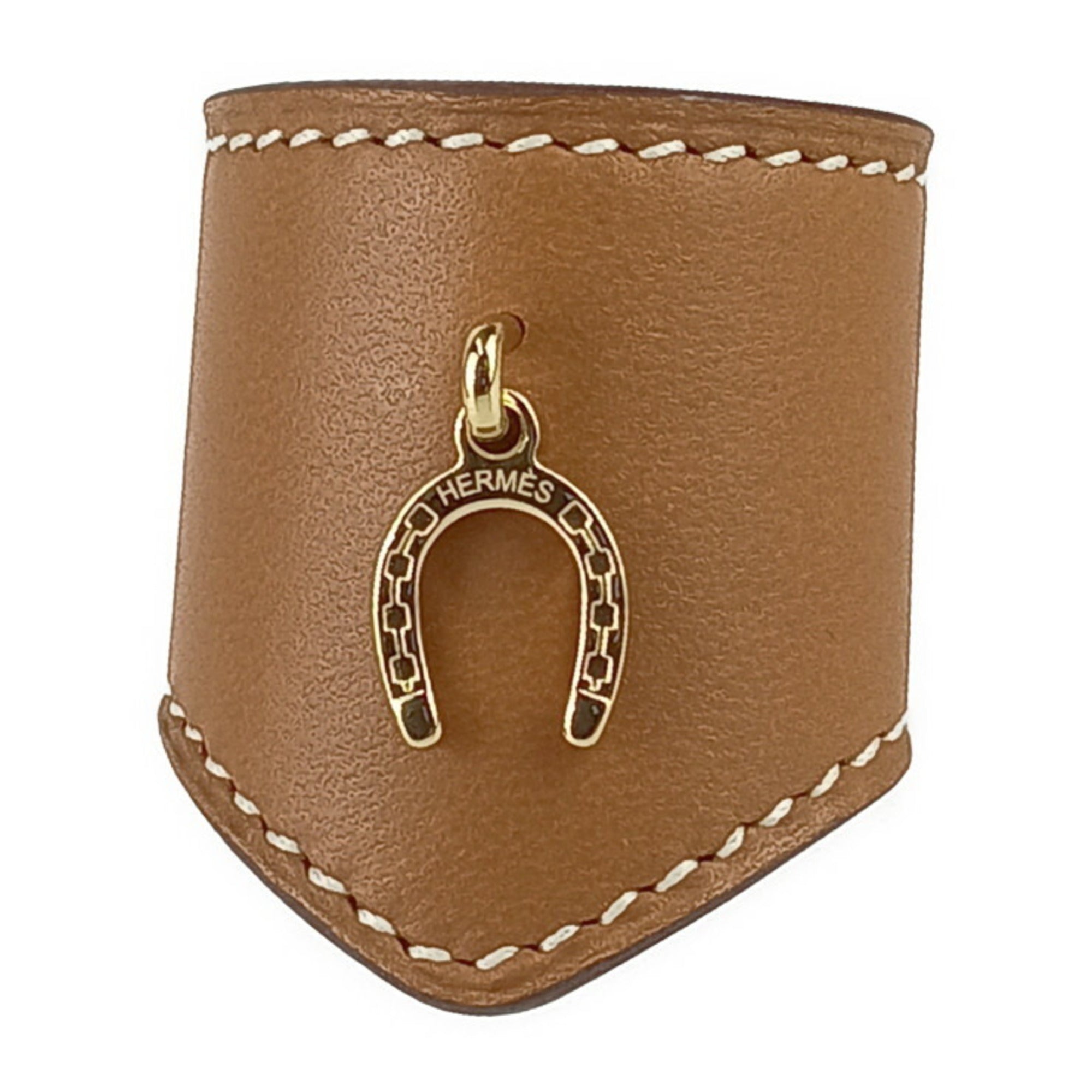 Scarf Ring Agneau Milo Brown