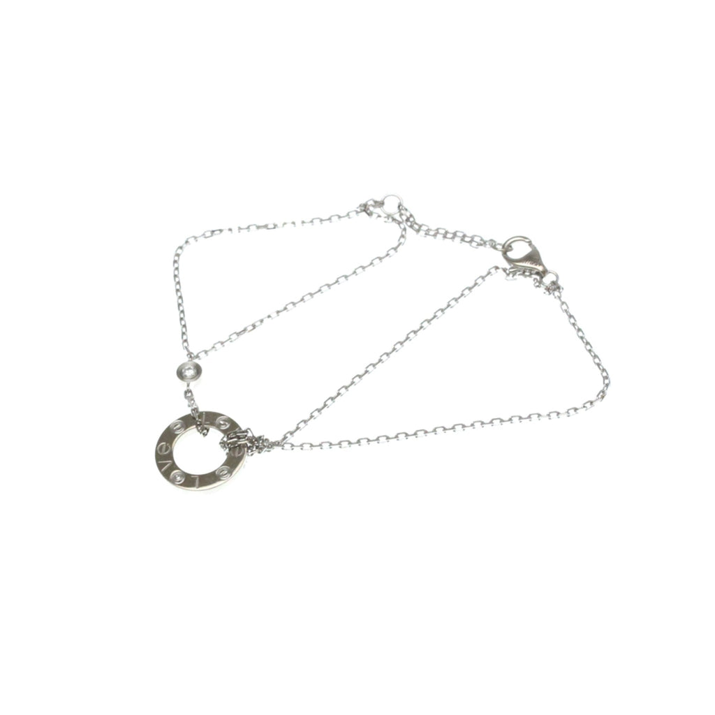 Charm Bracelet 18K White Gold with Diamond