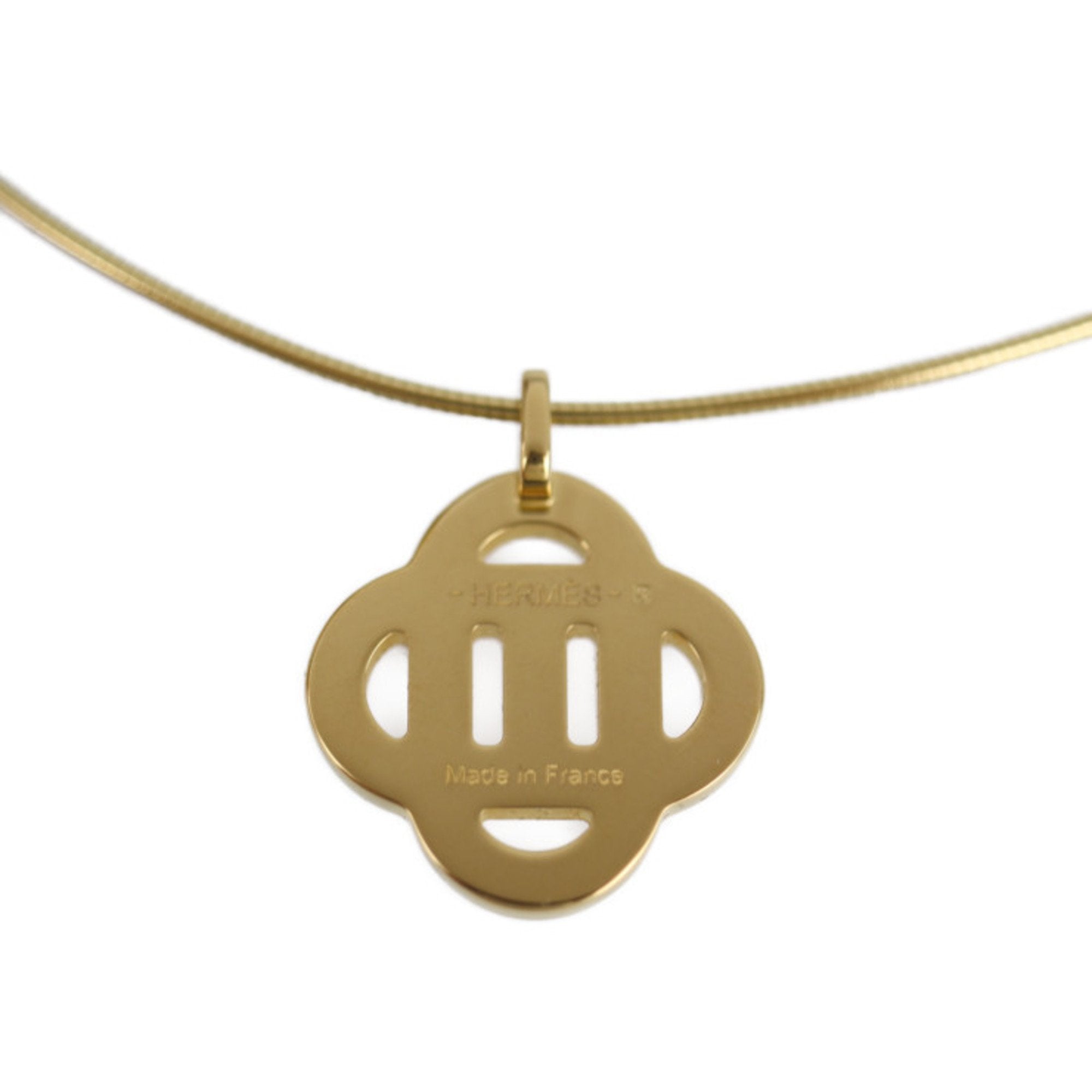 Pendant Necklace Metal Gold Orange