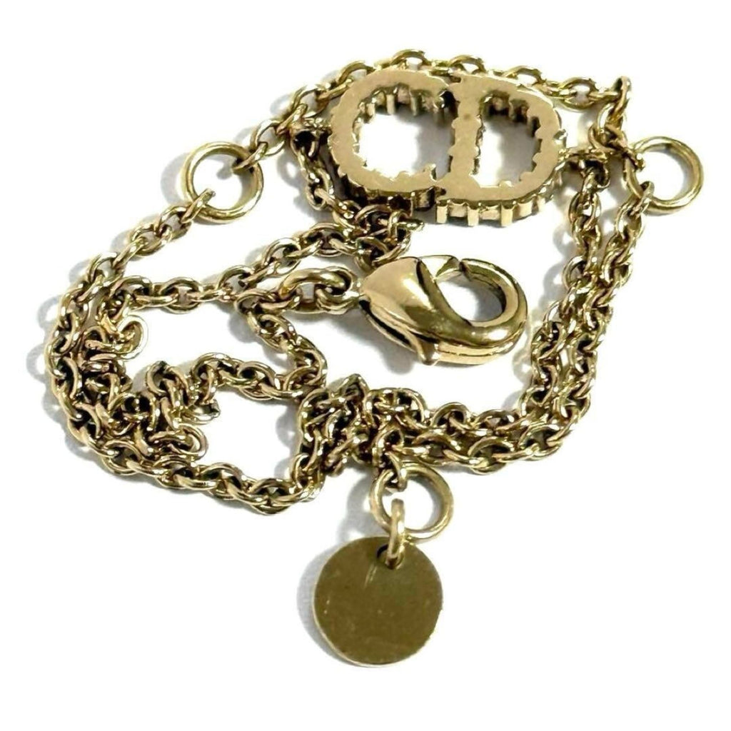 Charm Bracelet Metal and Rhinestone