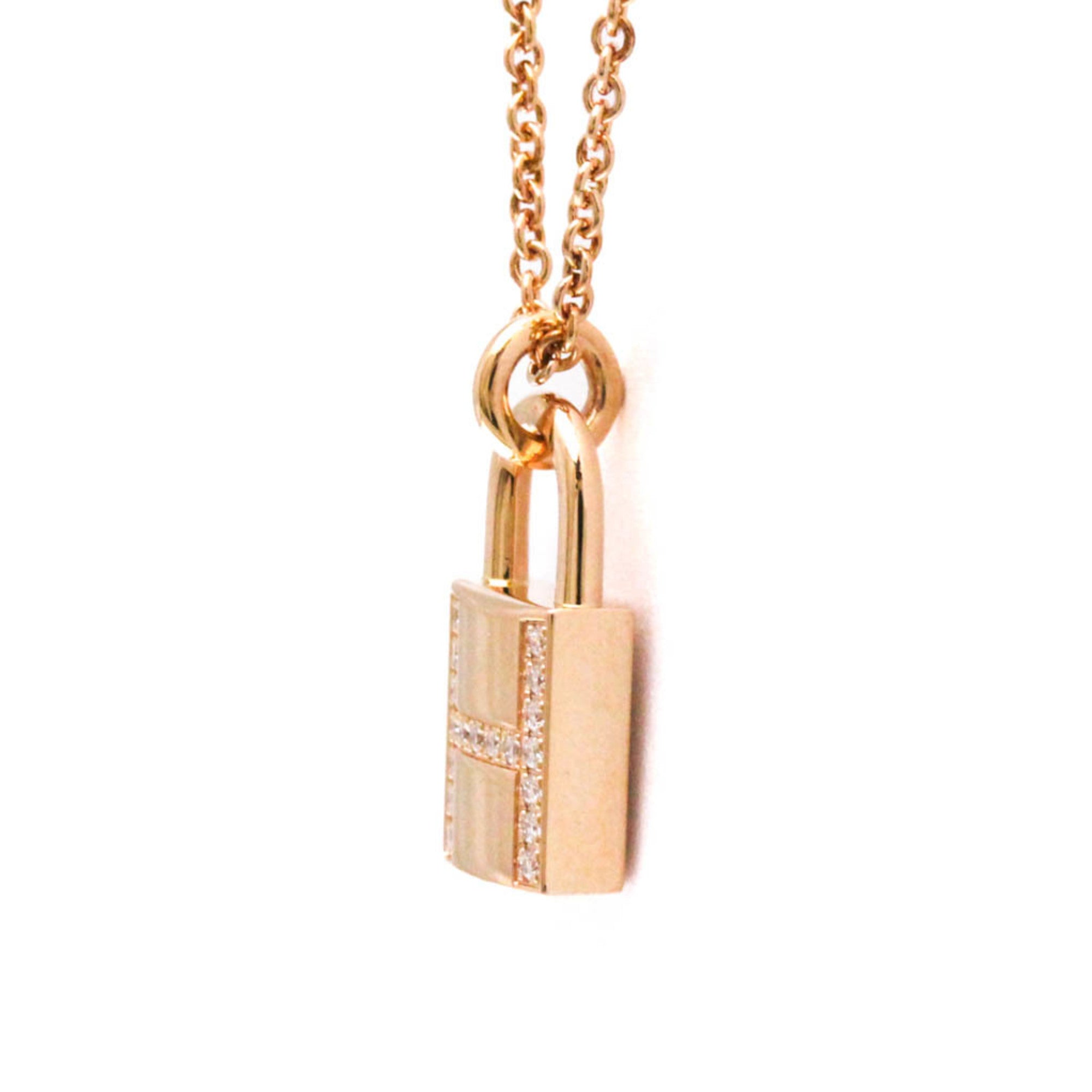 Cadena Pendant Necklace 18K Rose Gold with Diamond