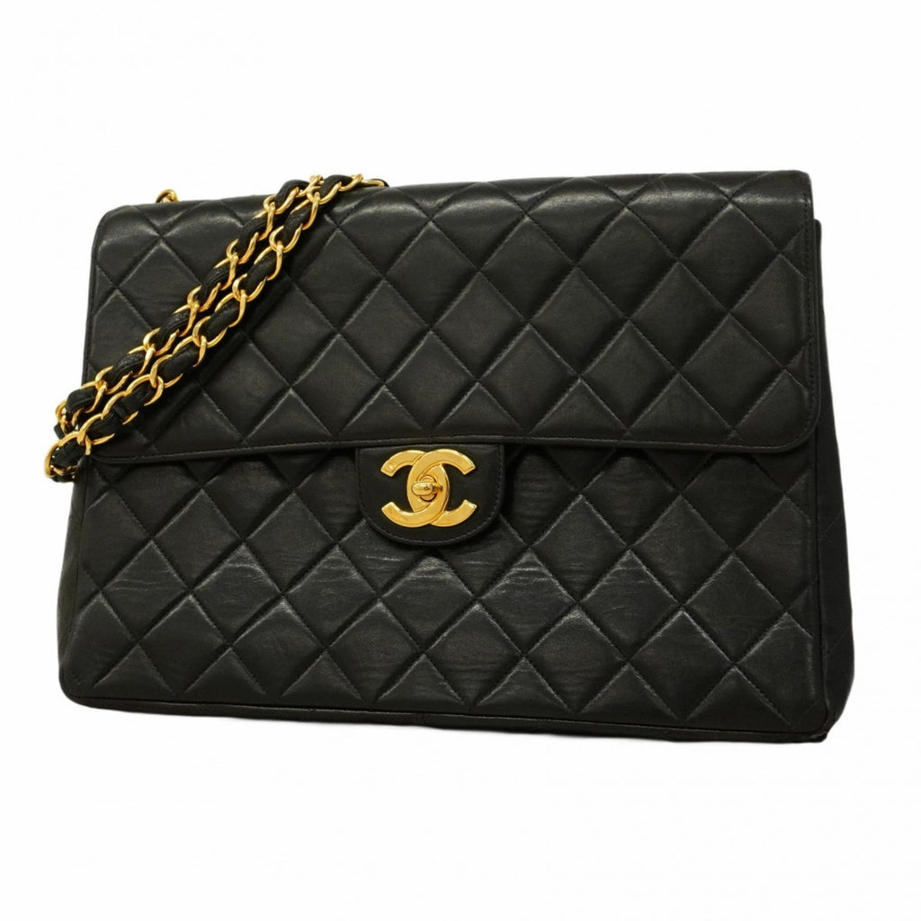Vintage Classic Single Flap Bag Quilted Lambskin Jumbo