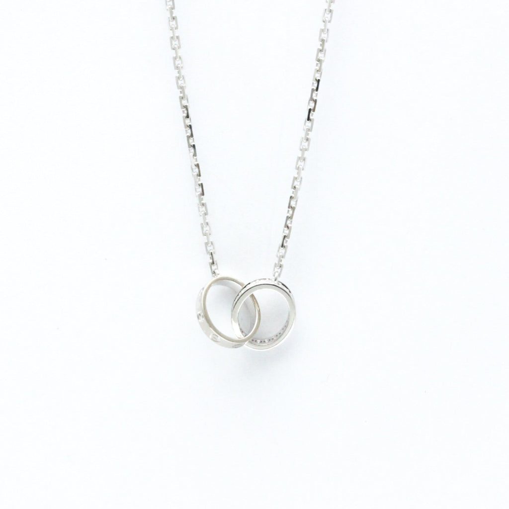 Pendant Necklace 18K White Gold With Diamond