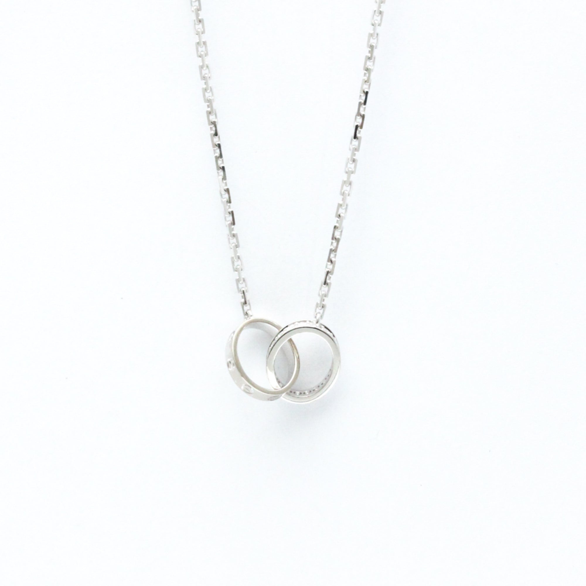 Pendant Necklace 18K White Gold With Diamond