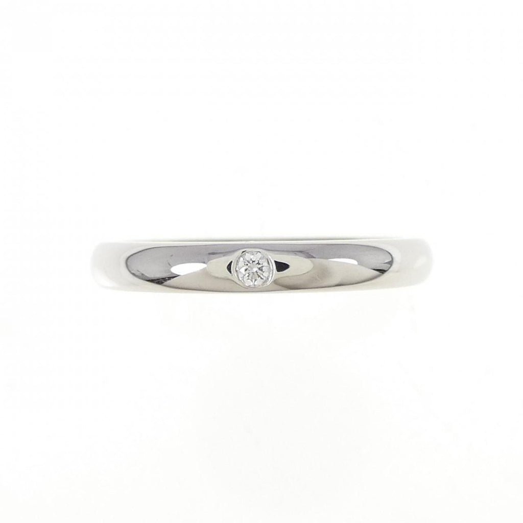 Band Ring Platinum with Diamond