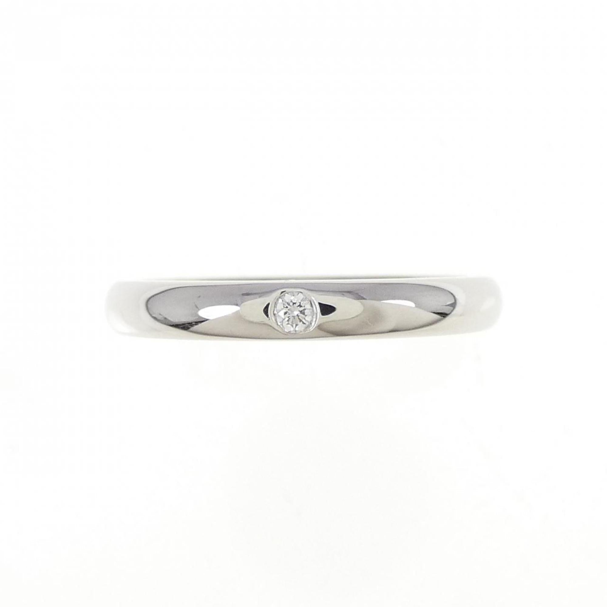 Band Ring Platinum with Diamond