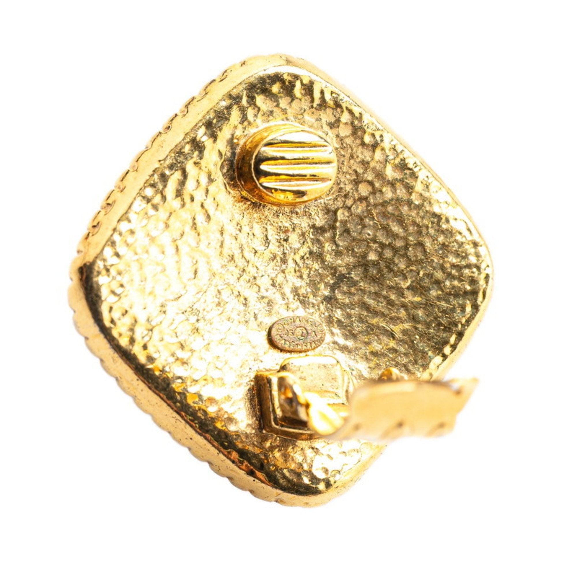 CC Logo Earrings Metal Gold-Tone Metal