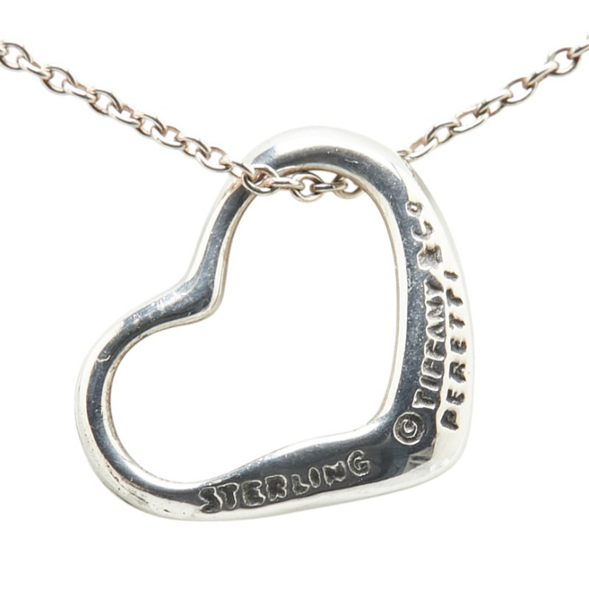 Heart Pendant Necklace Sterling Silver