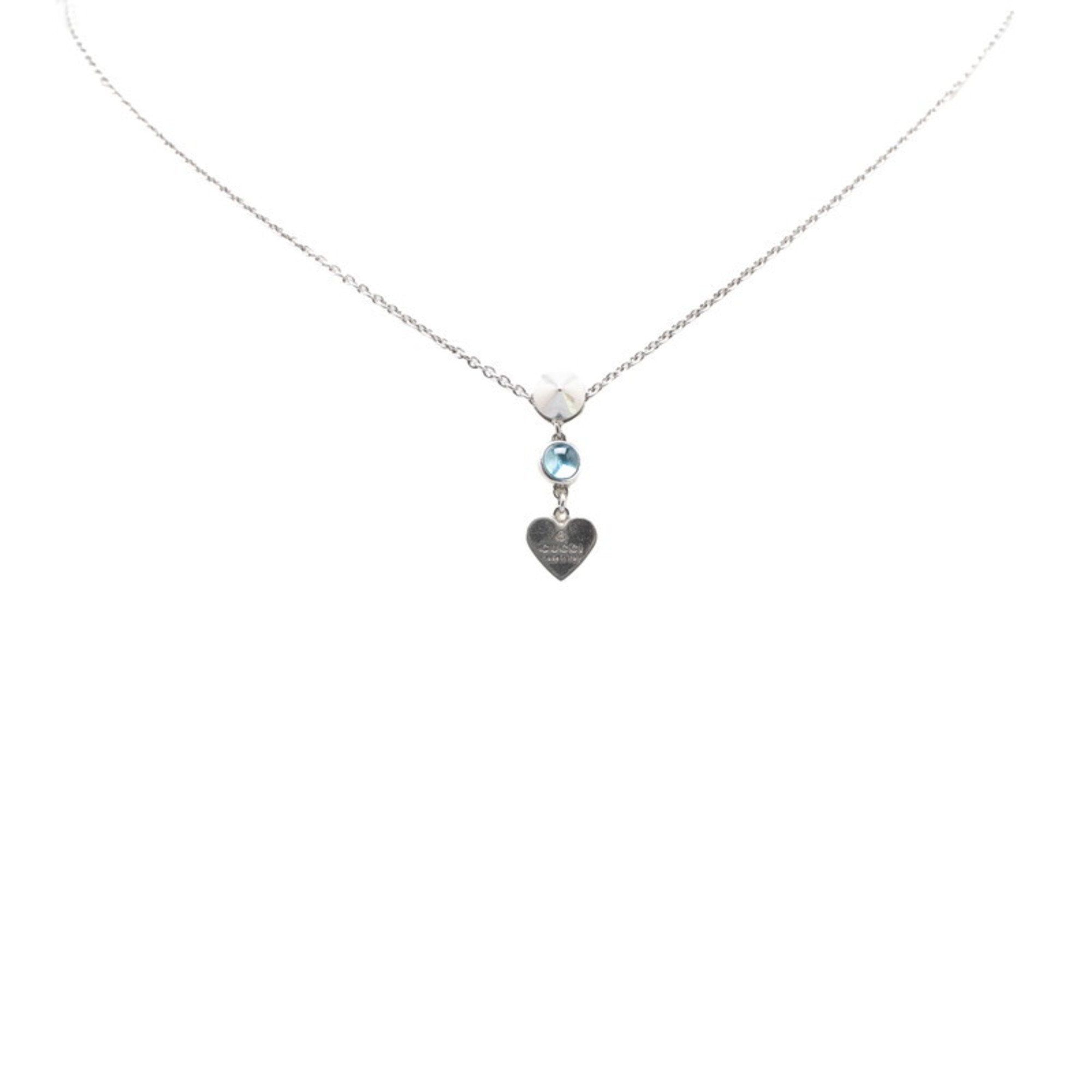 Pendant Necklace Sterling Silver with Topaz