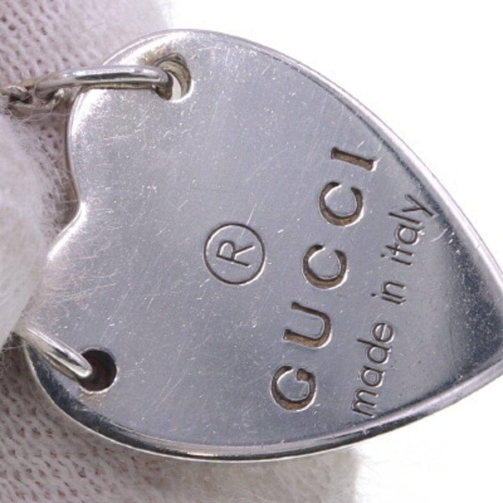 Heart Motif Pendant Necklace Sterling Silver