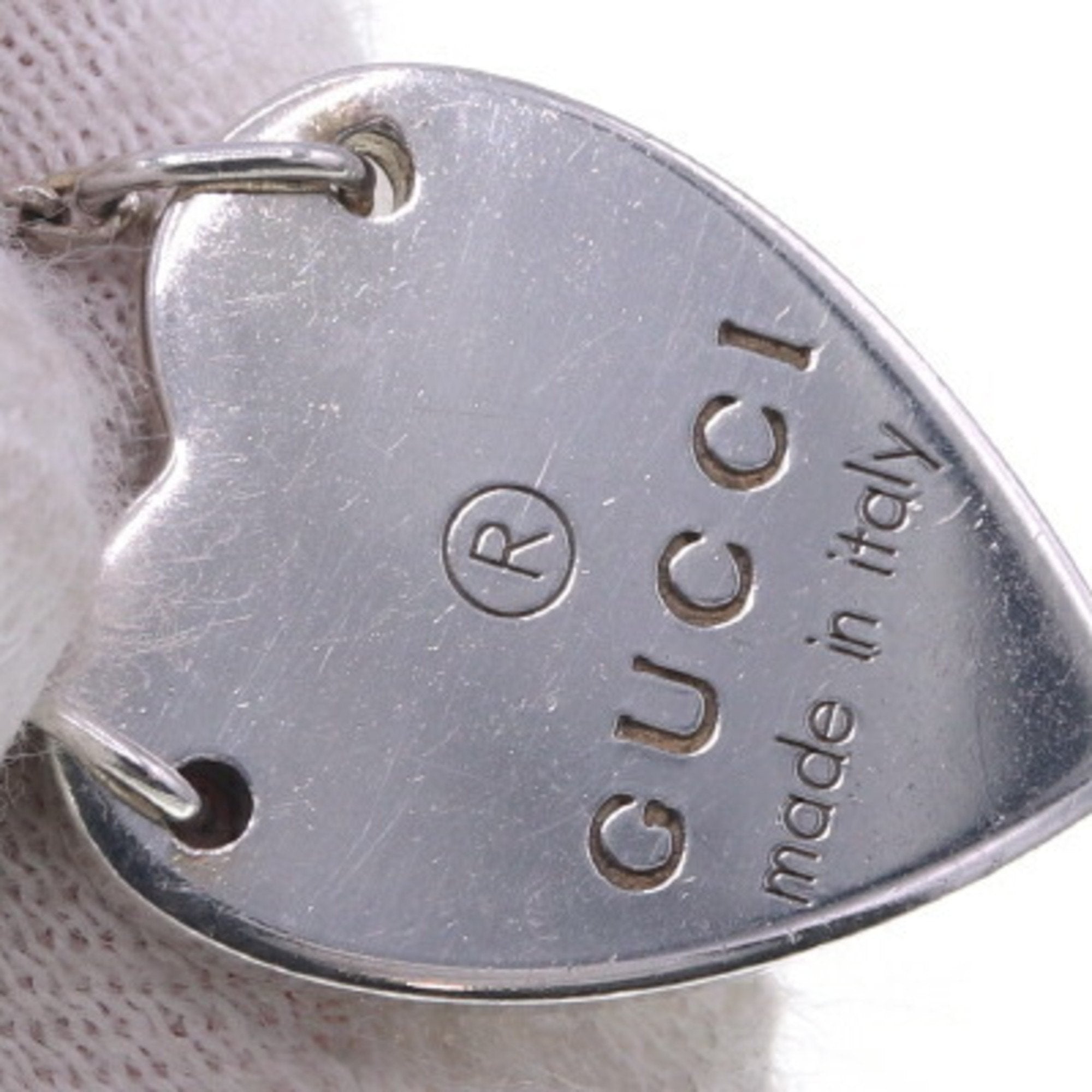 Heart Motif Pendant Necklace Sterling Silver