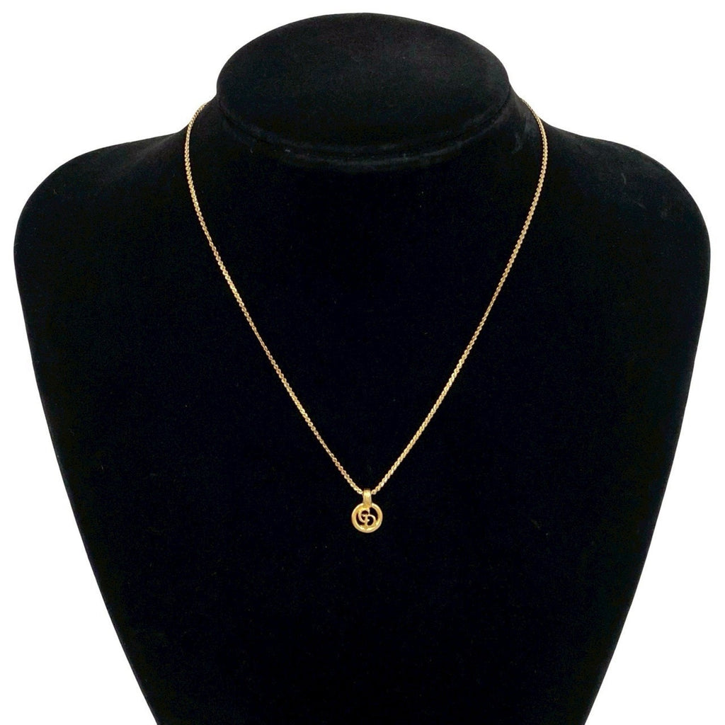 CD Pendant Necklace Gold