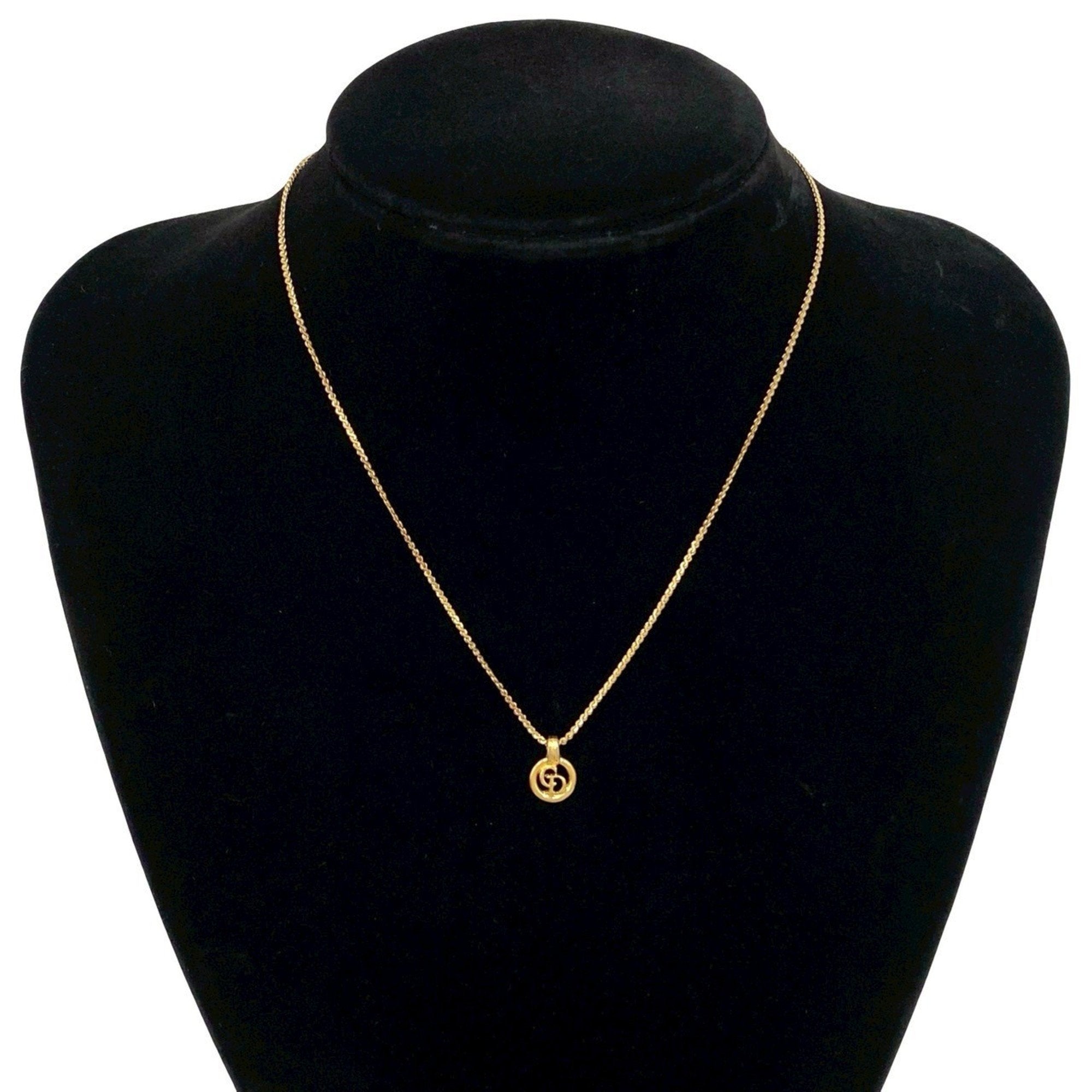 CD Pendant Necklace Gold