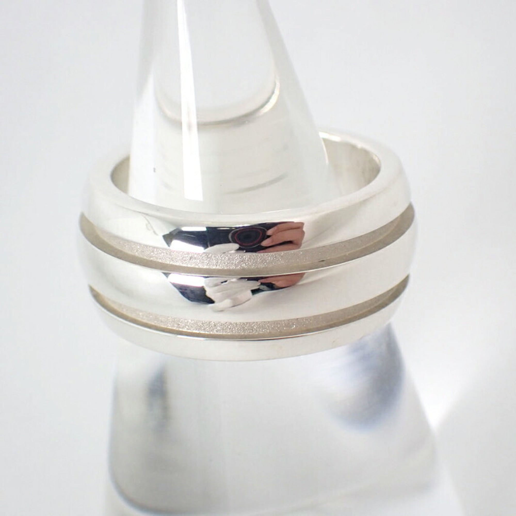 Double Line Band Ring Sterling Silver
