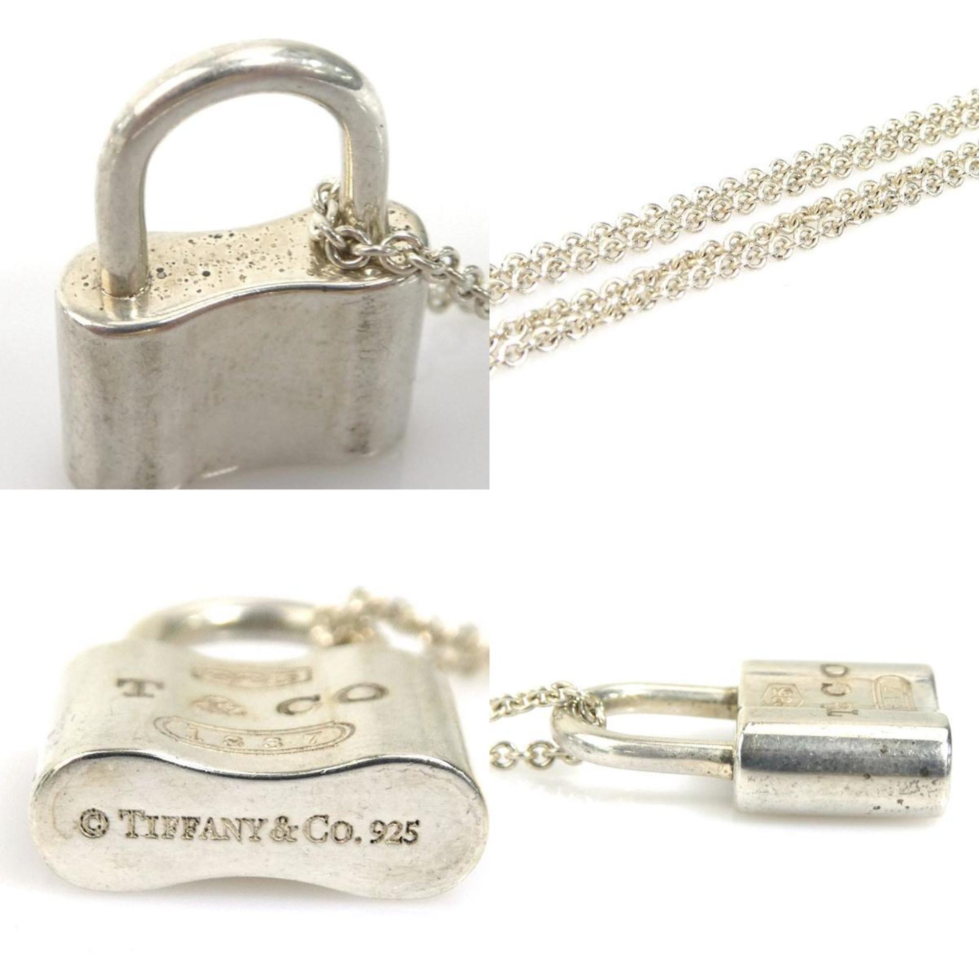 1837 Padlock Pendant Necklace Sterling Silver