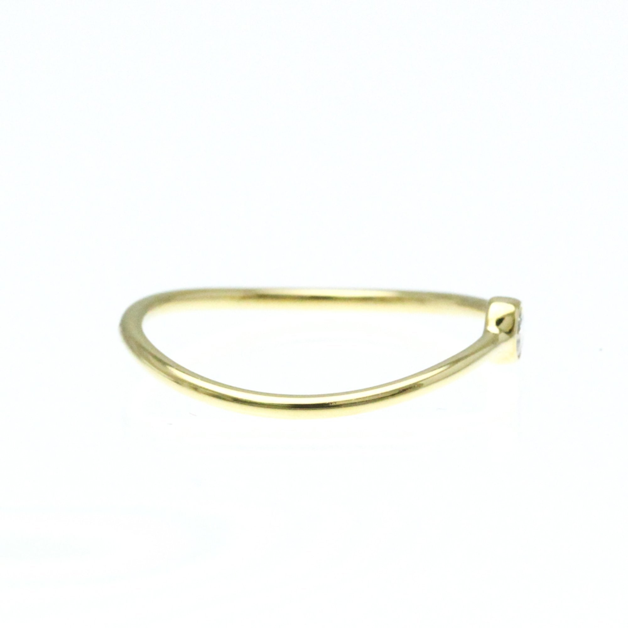 Wave Ring 18K Yellow Gold with Diamond