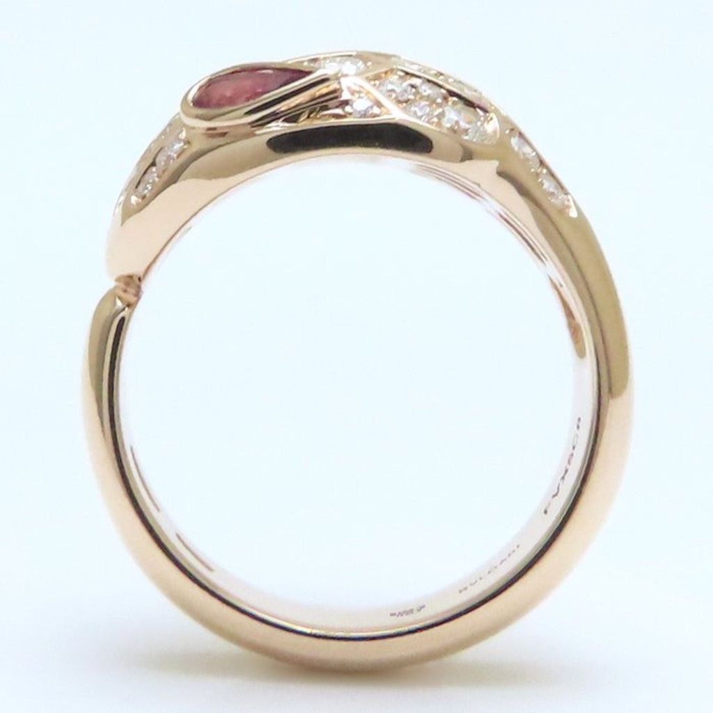 Serpenti Ring 18K Rose Gold with Diamonds